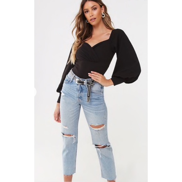 Bishop sleeve blouse forever 21 Clearance
